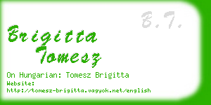 brigitta tomesz business card